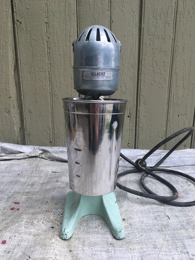 Vintage 1950s Gilbert milkshake malt electric mixer Etsy