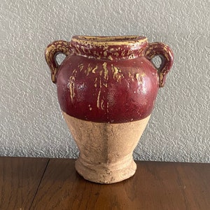 Vintage Heavy Concrete Wall Vase Shaped Urn Unmarked Free Shipping