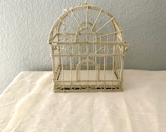Vintage Decorative Bird Cage Hanging or Table Top