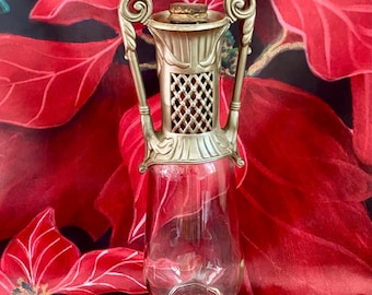 Vintage Old Mr Boston Fine Liköre Glas Karaffe: Mit kunstvollem Design