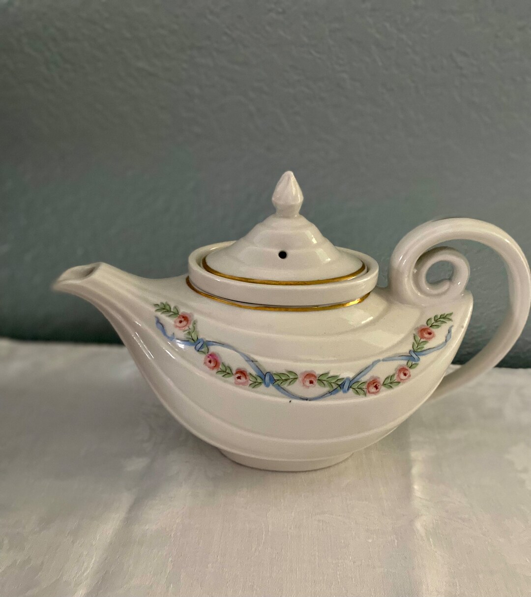 Vintage Hall Aladdin Wildfire Teapot Etsy