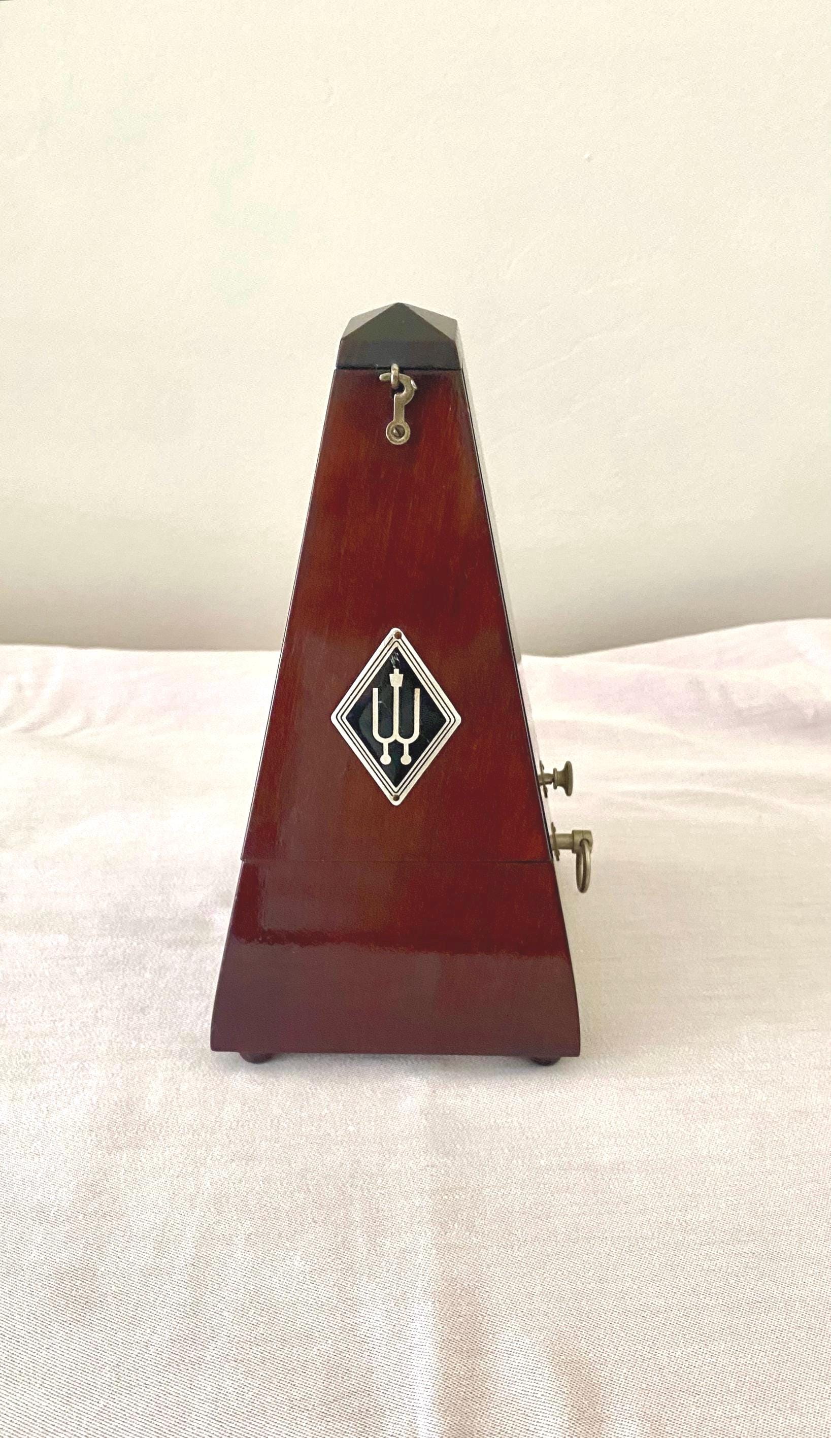 Vintage Wittner Wooden Pyramid Metronome: Marked Made in Germany