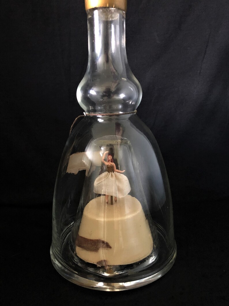 Bols Ballerina Liquor bottle Music Box Vintage Etsy