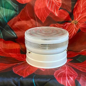 Vintage Art Deco Bullseye Schoolhouse Light Fixture: Frosted Glass Flush Mount Globe