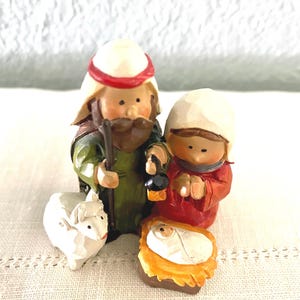 Miniature Nativity of Holy Family One Piece Free Shipping