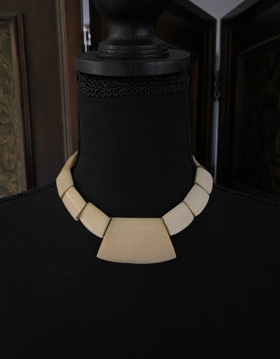 Vintage Bovine Necklace Art Deco Style - image 1