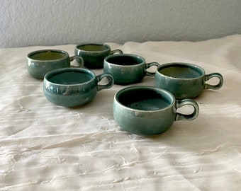 Vintage Russell Wright Designed MCM Cups for Stuebenville Pottery