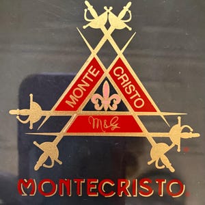 Estuche para puros Monte Cristo vintage: Logotipo de la marca