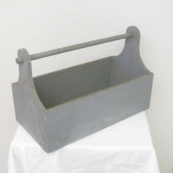 Rustic Primitive Wooden Tool Caddy