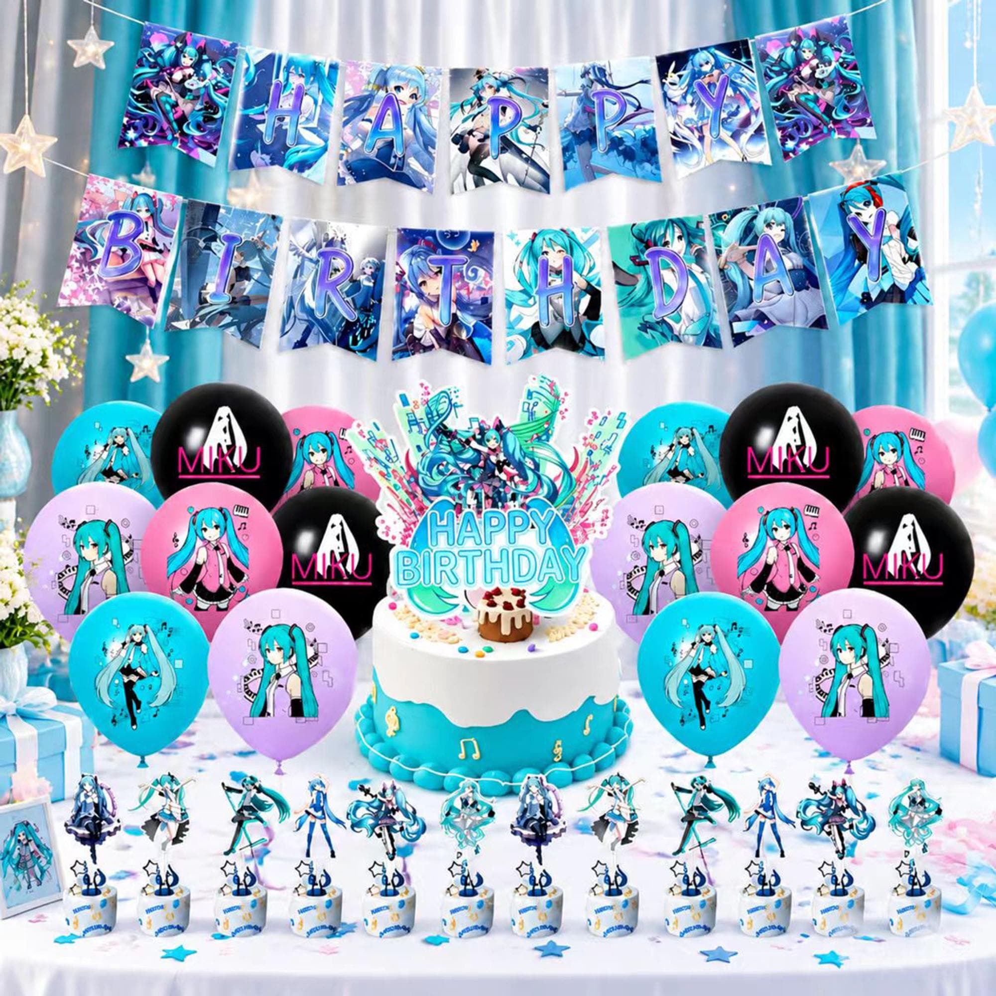 Hatsune Miku Birthday Party Supplies - Etsy