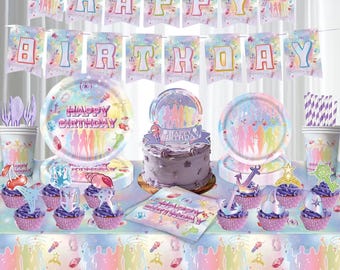 Kit di decorazioni per la festa di compleanno del gruppo pop femminile, Kit di compleanno K*TSE*E, Topper per torta, Topper per cupcake, Compleanno del gruppo pop femminile/Ragazze/Figlia