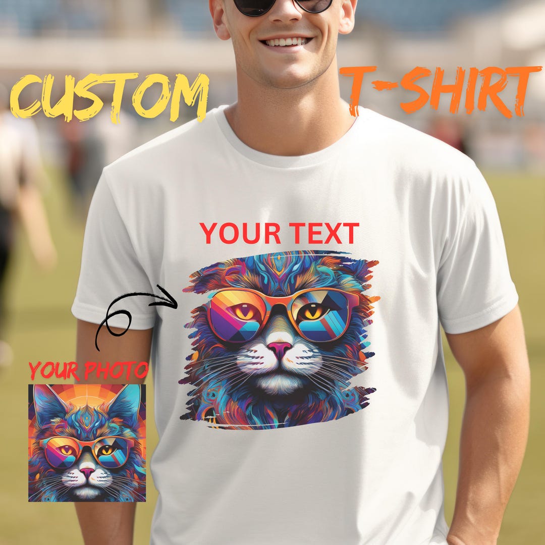 Personalized T-shirt: Custom Design Unisex Tee - Add Your Image - Etsy