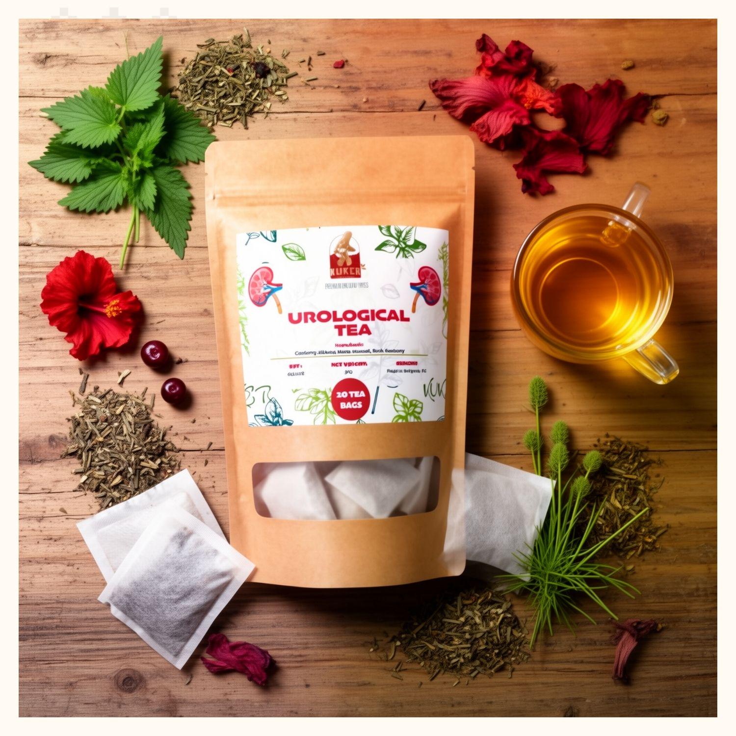 Urological Tea 20 Tea Bags Kidney & Urinary Tract Cleanse With Hibiscus ...