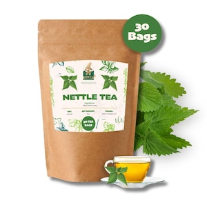 KUKER® Stinging Nettle Tea 30 Tea Bags Premium Stinging Nettle Her Infusion Bagged 50g UK Stock