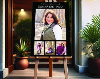 Personalized Funeral Poster: Celebration of Life Memorial Sign (Printed/Digital)