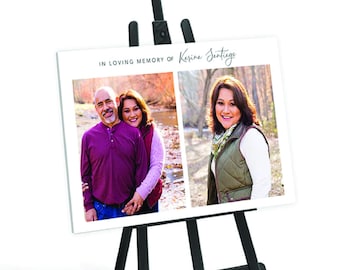 Personalized Funeral Poster: Celebration of Life Memorial Sign (Printed/Digital)