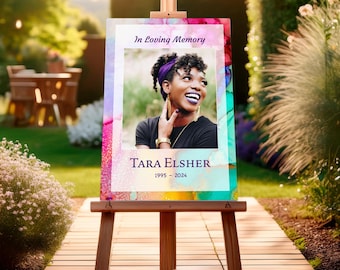 Personalized Funeral Poster: Celebration of Life Memorial Sign (Digital or Printed)