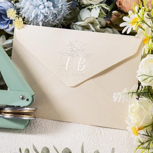 Sello de boda personalizado para sobres, regalo de boda único.