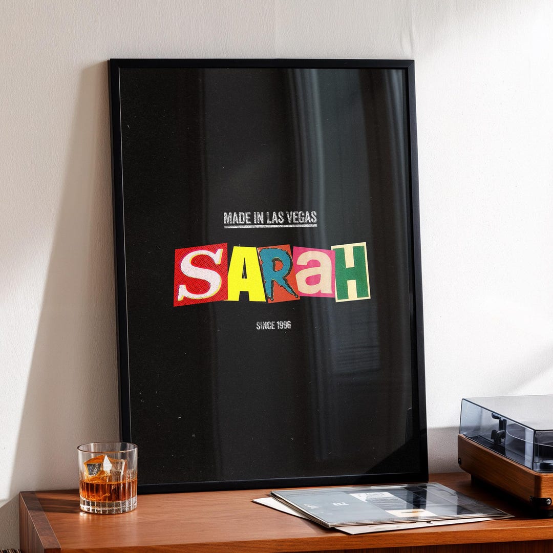 Custom Ransom Style Name Poster – Personalized Cutout Letters Wall Art ...