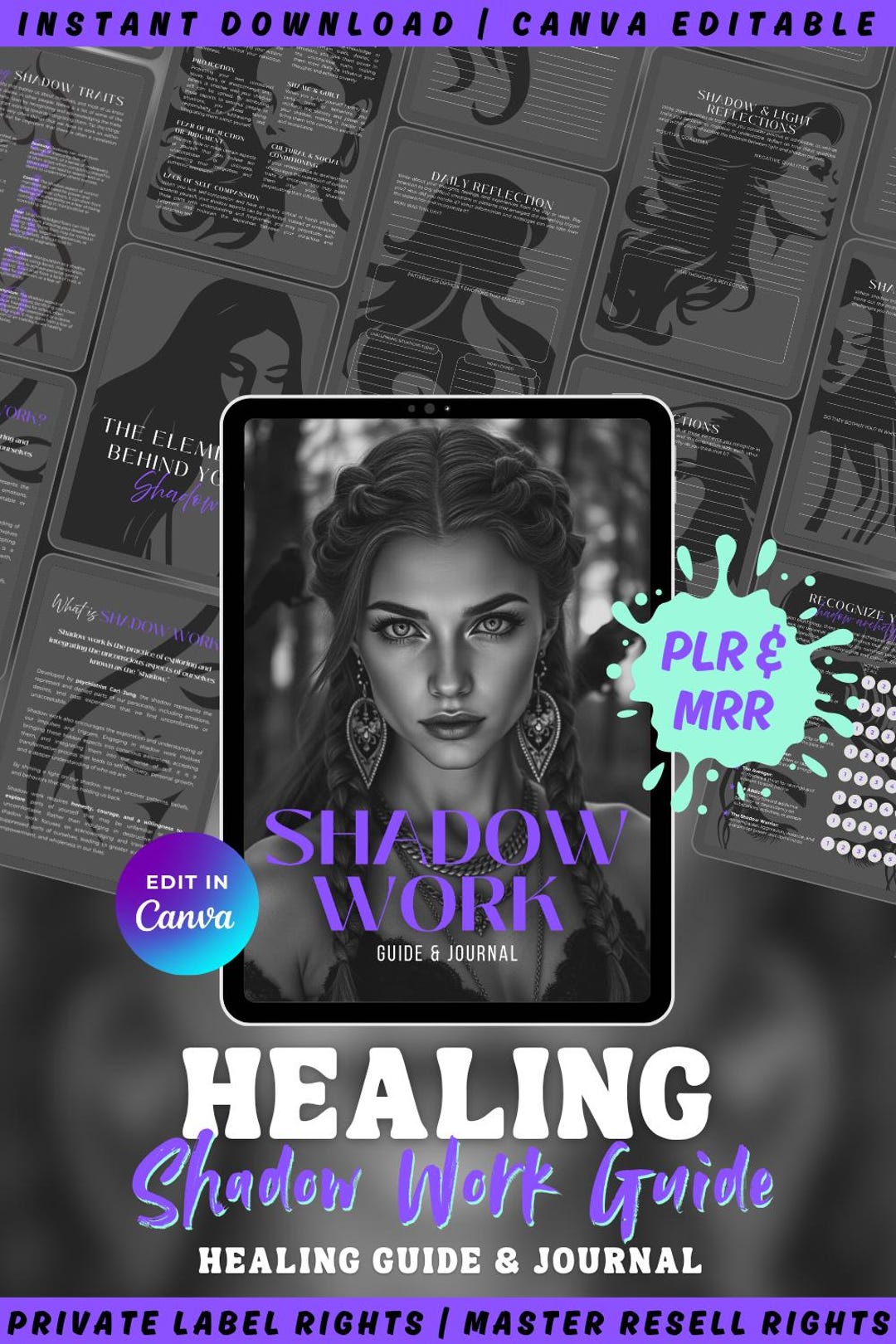 Shadow Work Guide & Journal | Emotional Healing, Trauma Awareness | PLR ...