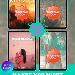 Matching digital guides and workbooks available in shop: new and upcoming dropping soon: Travel Rituals - for the soulful explorer, new and upcoming dropping soon: The art of soulful travel - your guide to journeying with intention, new and upcoming dropping soon: The path within - Journal prompts for the mindful traveller's journey, and Mindfulness - how to be truly present. Canva editable with PLR and MRR.