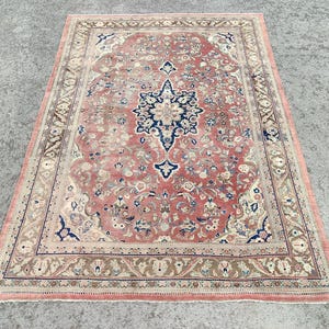 Oriental Rugs 9x12 Persian, Mahal Rug, Large Rug, Antique carpet Hand Knotted, Heriz Rug 9x12 Malayer, Neutral Rug, Caucasian Rug