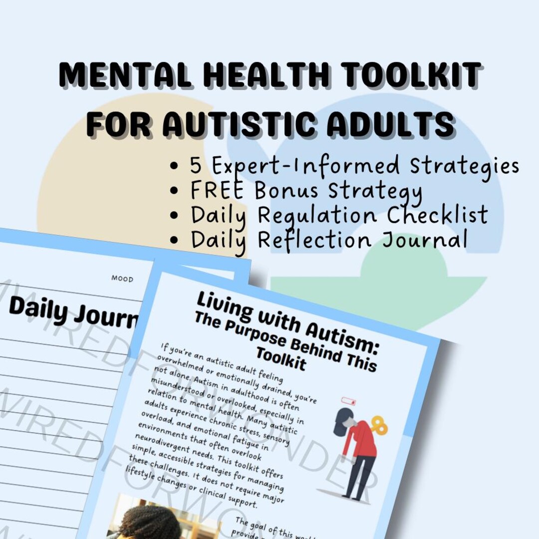 Mental Health Toolkit for Autistic Adults - Etsy