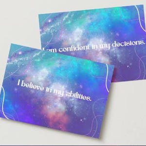100 tarjetas imprimibles de autoconfianza para aumentar la autoestima, diálogo interno positivo, citas de empoderamiento, desarrollar la autoconfianza.