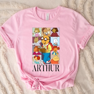 Arthur Tour Teacher T-Shirt, Cartoon Book Lover Shirt, Cartoon Book Lover Shirt, Children Books Shirt, Arthur Tour Shirt