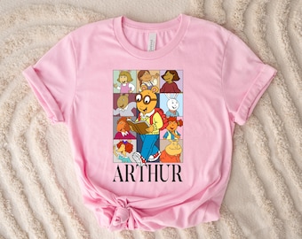 Arthur Tour Teacher T-Shirt, Cartoon Book Lover Shirt, Cartoon Book Lover Shirt, Children Books Shirt, Arthur Tour Shirt