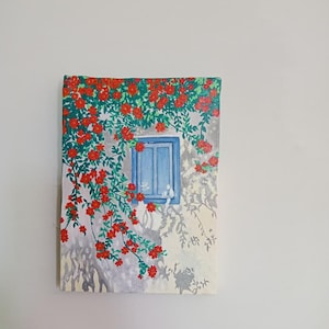 a mini handmade acrylic painting on canvas