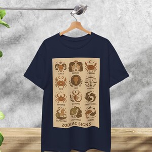 Astrology T-Shirt,minimal astrology tee, Zodiac Sign Tee, Celestial Graphic Shirt, Spiritual Star Chart Gift, Mystic UNISEX Tee