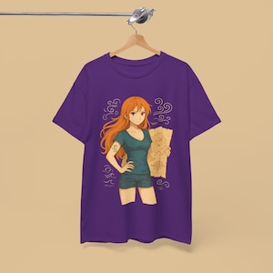 T-shirt Nami, chapeau de paille, cadeau pour fan de manga, t-shirt One Piece, t-shirt japonais Otaku, t-shirt anime
