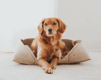 Cama autoaquecida para animais de estimação - Cama durável e natural para cães e gatos (Grande)