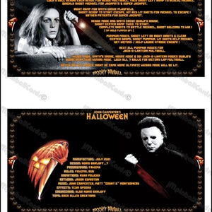 SPOOKY Halloween 2021 Jeu Cartes Instructions Flipper Version 1 Custom Printed Pinball Apron Cards