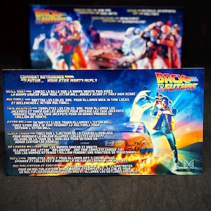 Data East Back To The Future 1990 Apron Cartes Instructions Flipper Custom Pinball Cards Set - Français or English -