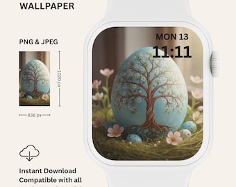 Apple Watch Wallpaper | Easter Egg Tree of Life (Digital Download)