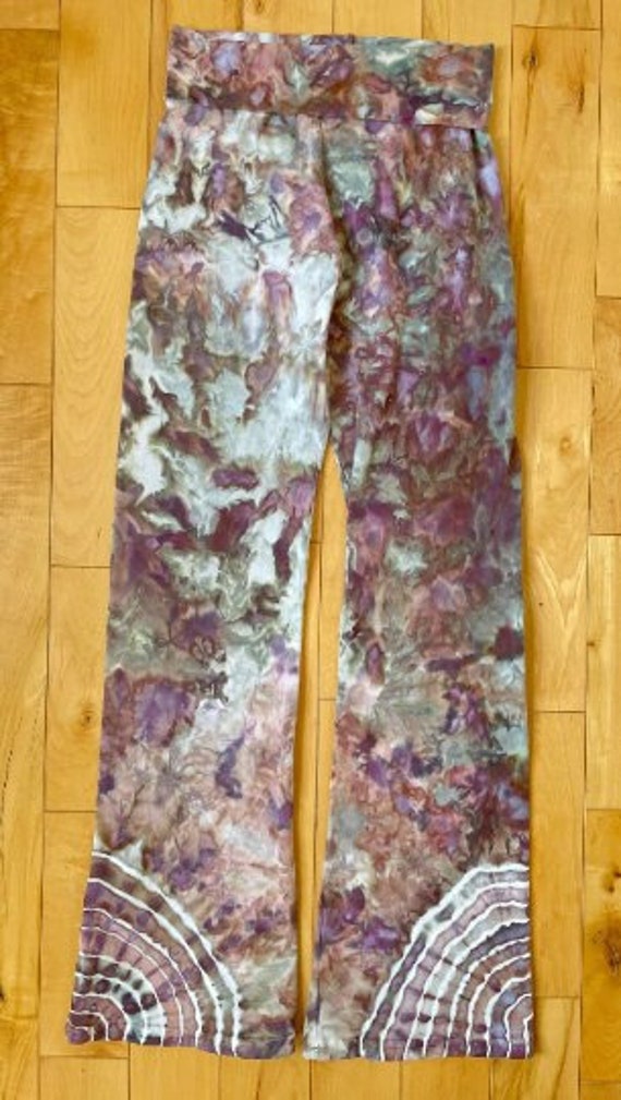 Size 14 Girls/Youth Yoga Pants - Ice Dye Cloudy Day