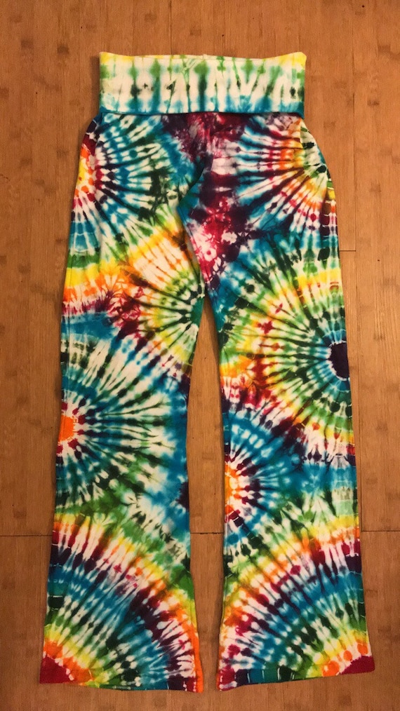 Various Sizes - Tie Dye Yoga Pants! - Rainbow Sunburst