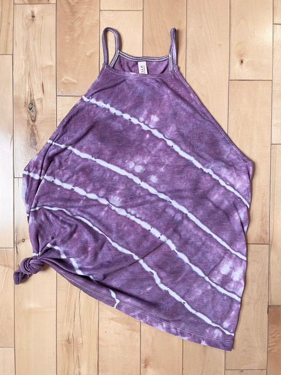 Crushed Amethyst Ice Dyed Tank Top - Size Large