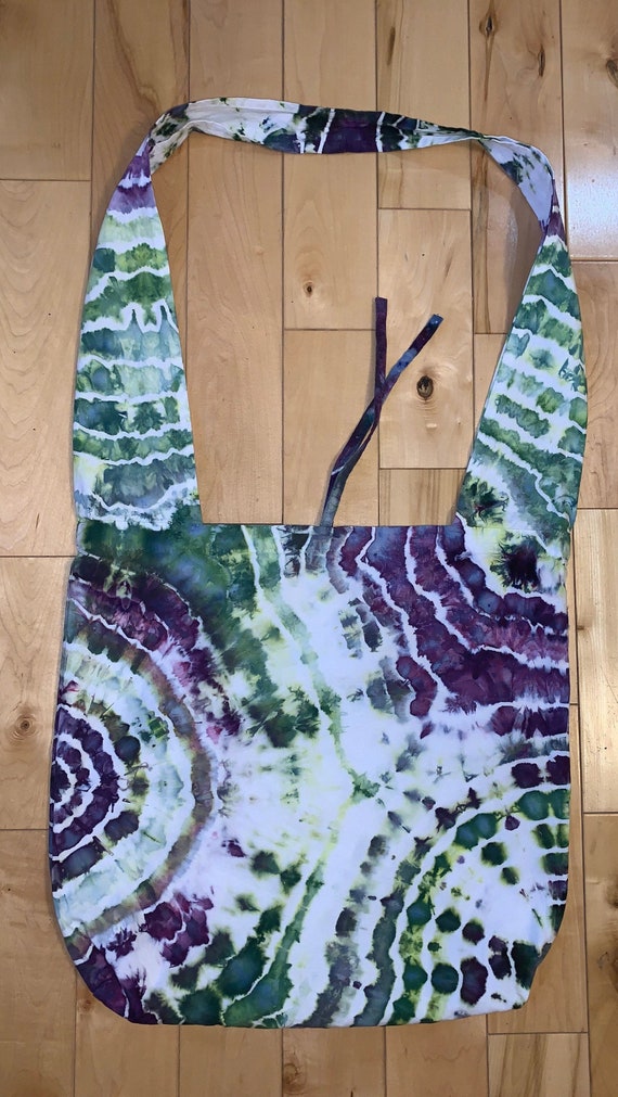 Ice Dye Crossbody Bag - Amethyst and Emerald Geodes