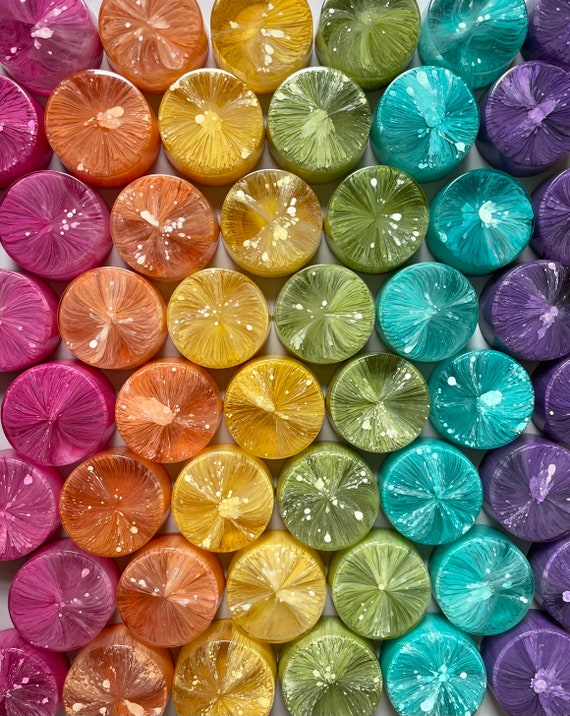 Rainbow Chakra Resin Magnets - Set of 6