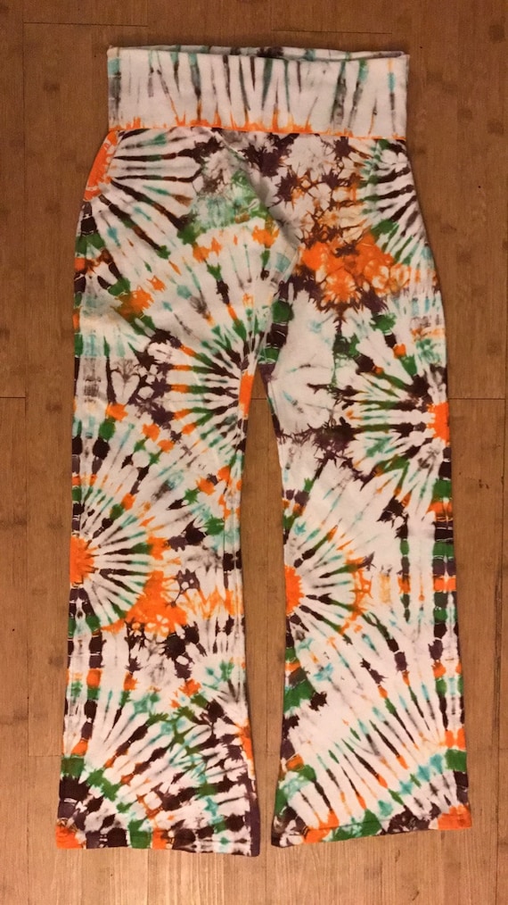 Medium Tie Dye Yoga Pants! - Earth Tones - Only one left!