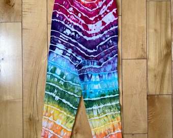 Ice Dyed Youth Leggings - 4T - Rainbow Sunburst