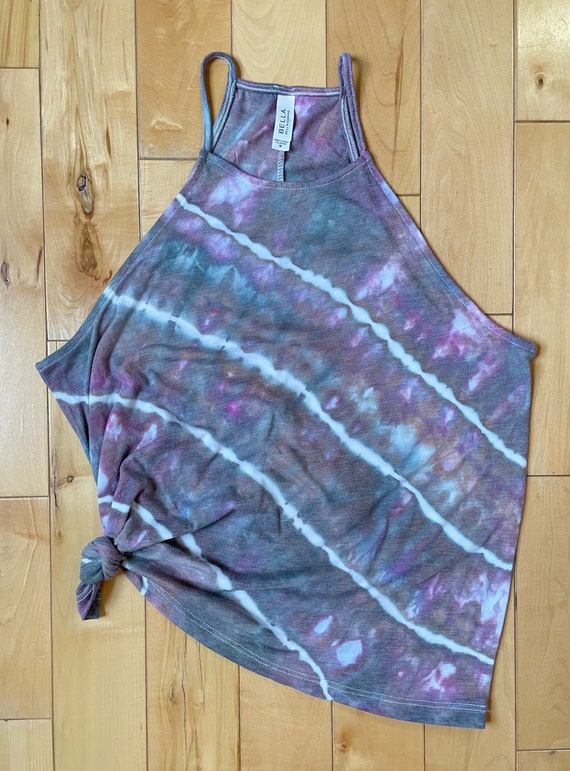 Cloudy Day Ice Dyed Tank Top - Size Medium