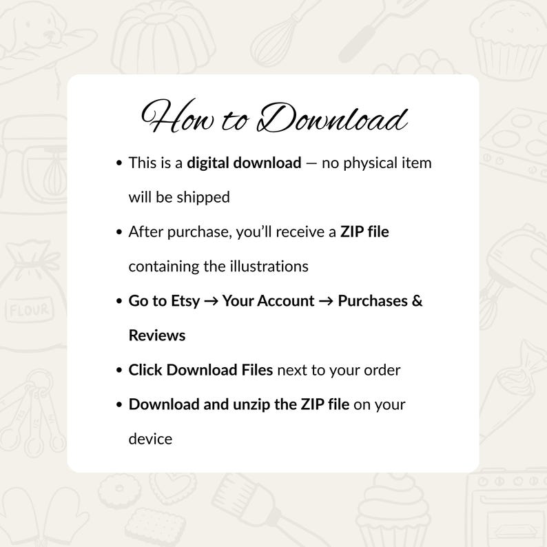 Paquete de 100 imágenes prediseñadas de repostería / Ilustraciones de repostería en formato SVG, PNG y EPS / Dibujos de pasteles y bollería / Dibujos de repostería / Iconos de panadería imagen 4