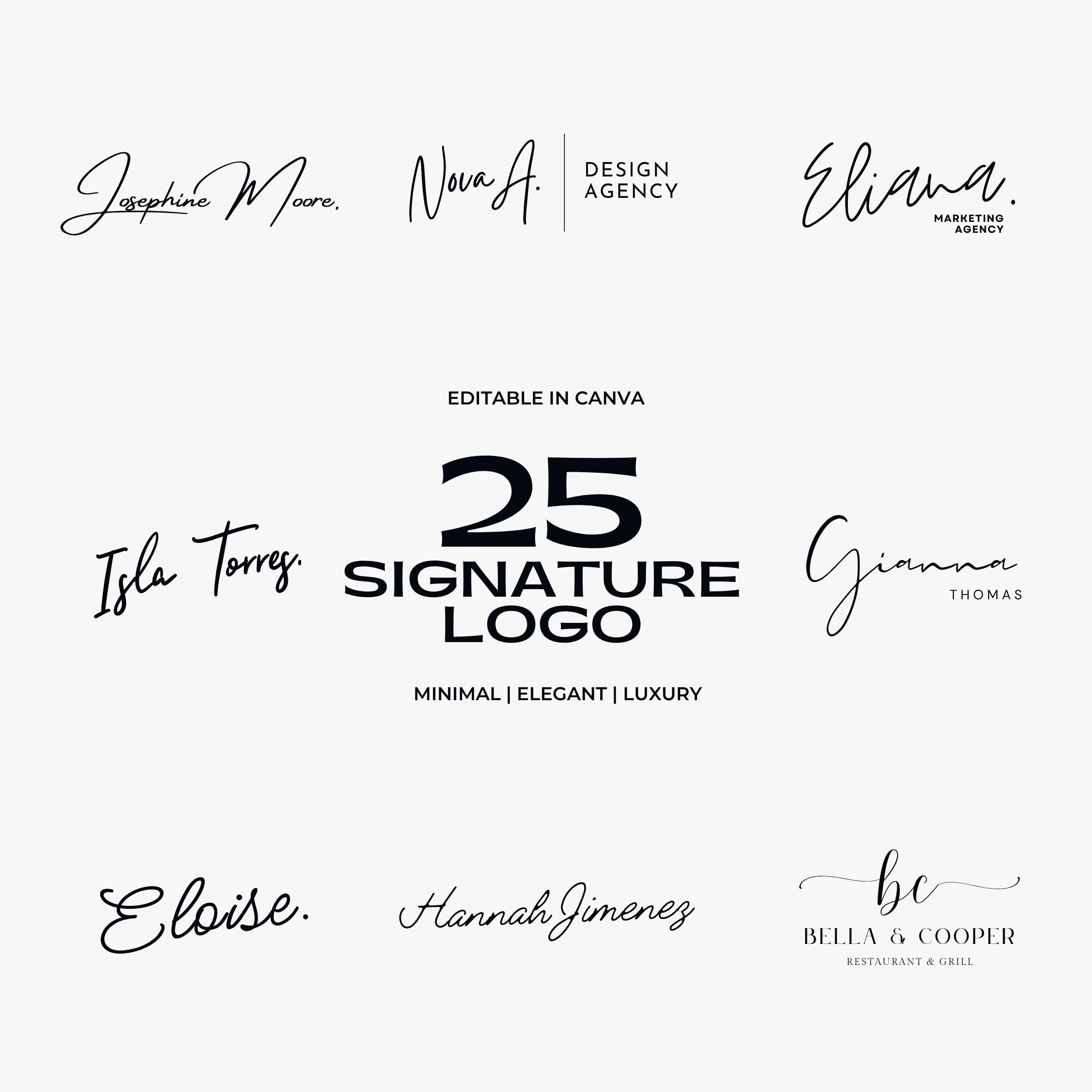 25 Premade Signature Logo Script Logo Real Estate Signature Logo 25-premade-signature-logo-script-logo-real-estate-signature-logo
