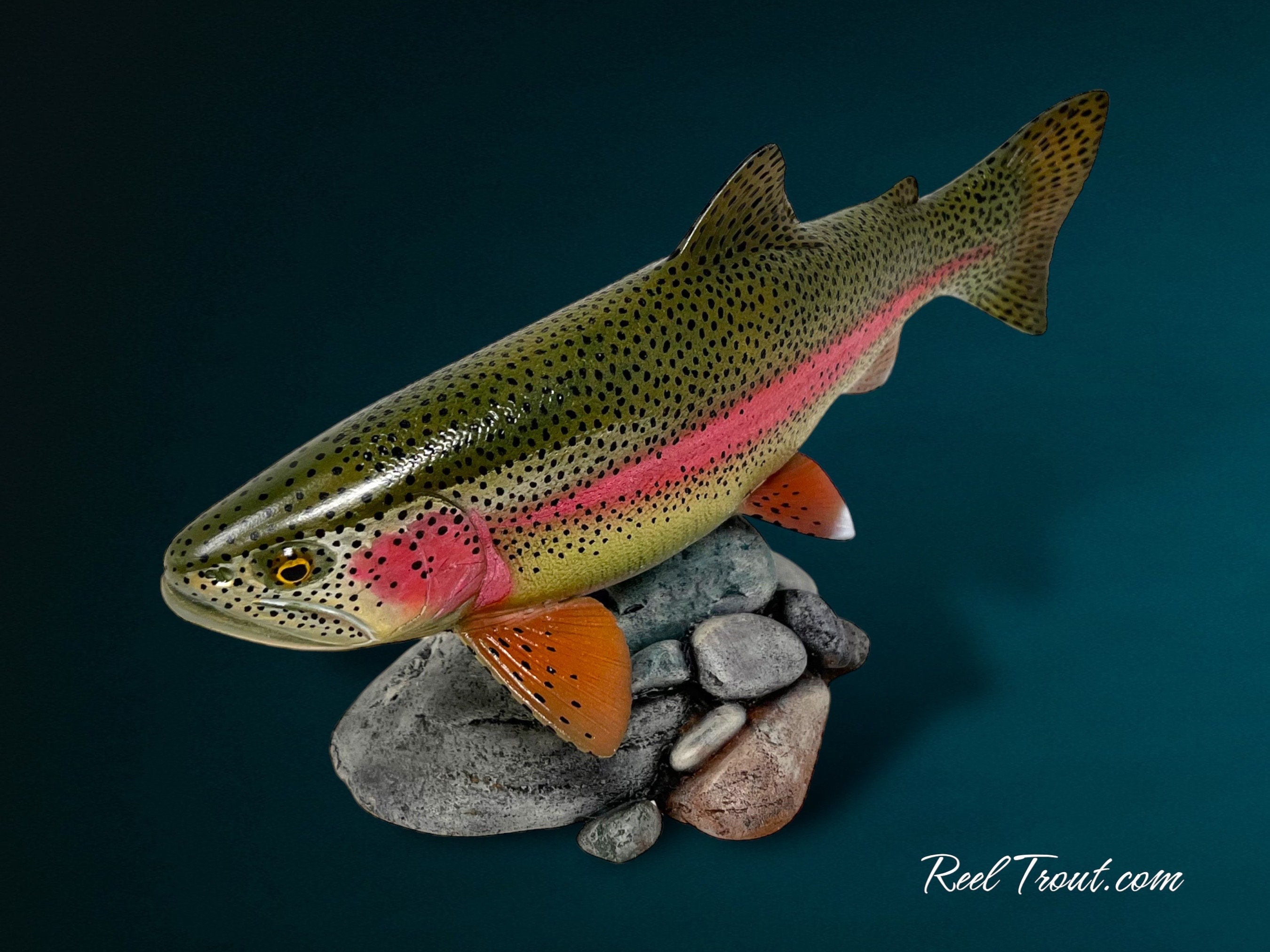 Rainbow Trout Metal Wall Fish Art Sculpture Lodge Cottage Lake Cabin -   Canada