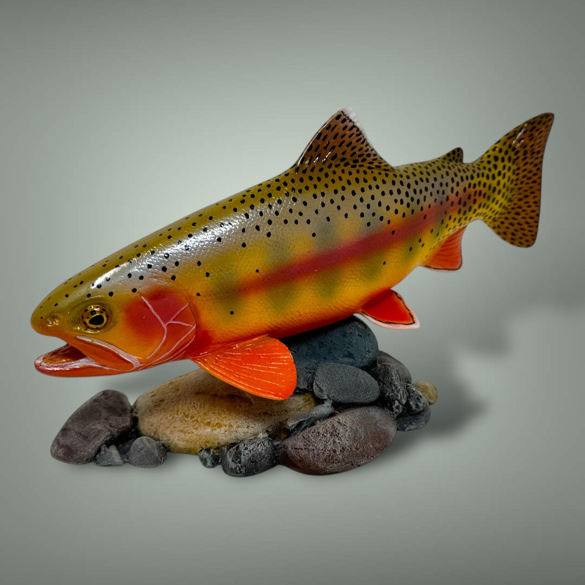 Golden Trout High Sierra California Sculpture Fishing Gift for