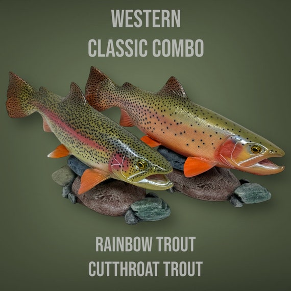 Rainbow & Cutthroat Trout Pair Perfect Angler Fisherman Gift